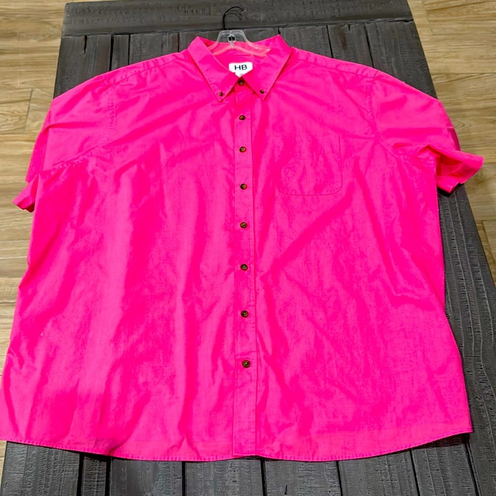HB Fit by DXL Men’s Casual Shirt 3XL Pink